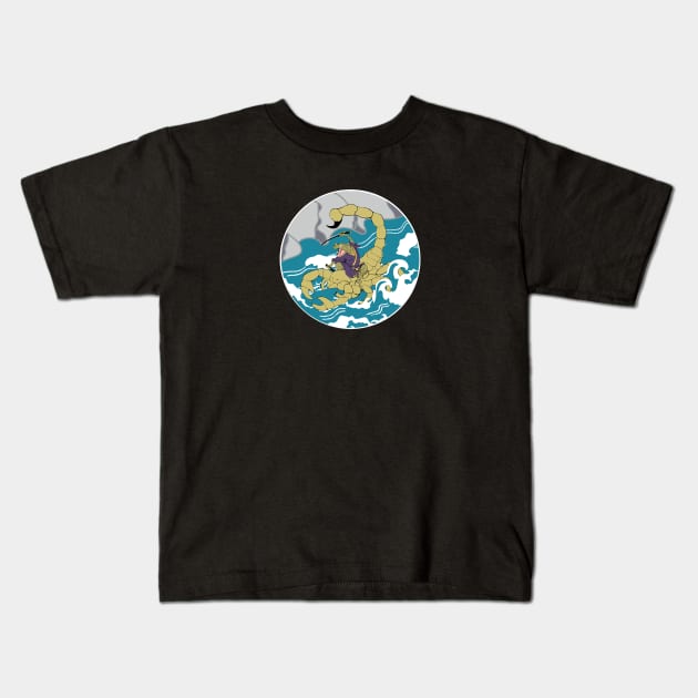 The Frog and the Scorpion! Kids T-Shirt by LordNeckbeard